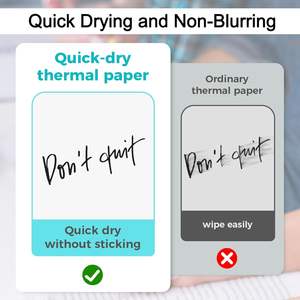 Papel de impresora de secado rápido, papel térmico A4 Compatible con impresora térmica portátil Phomemo M08F M832 M833 - Product Image 3