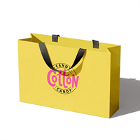Vente chaude grands sacs d'emballage en gros 250 Gsm Art sac en papier Kraft vêtements chaussures emballage pour votre propre logo