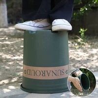 Pot de fleurs moderne en résine plastique écologique pour plantes vertes de bureau (radis, roses) avec système de contrôle des racines