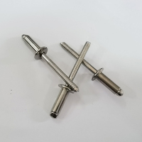 Rivets aveugles à extrémité ouverte DIN7337 toutes tailles ST2.4 ST3.2 ST4 ST4.8 ST6.4 en acier inoxydable A2 A4 SS304 SS316, rivets aveugles à rupture Manderl