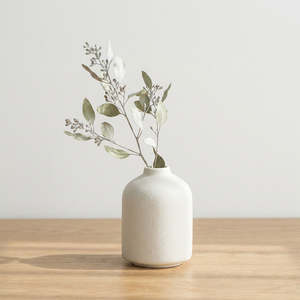 <span class=keywords><strong>Vase</strong></span> de table en céramique mate, style nordique simple, en porcelaine faite à la main, forme cylindrique, bouche étroite, pour décoration intérieure - Product Image 2