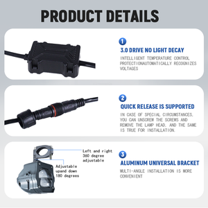 Sistema de Iluminación <span class=keywords><strong>para</strong></span> Motocicleta, <span class=keywords><strong>Mini</strong></span> Faro Antiniebla LED, Luz Auxiliar LED <span class=keywords><strong>para</strong></span> Motocicleta, Faros <span class=keywords><strong>para</strong></span> <span class=keywords><strong>Moto</strong></span> - Product Image 6