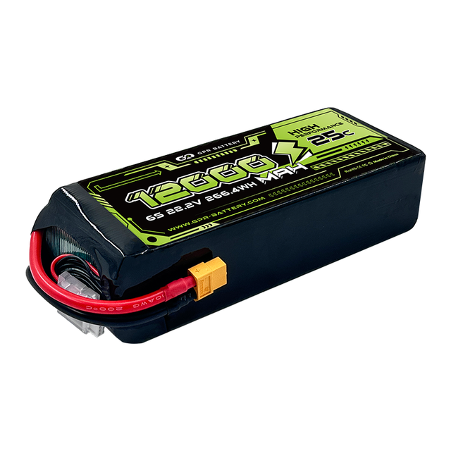 GPR POWER OEM Agricultural Spraying UAV Drone RC Li-polymer Battery 8000-12000mAh 25C 50C 6S 12S 800 Cycles LiCoO2 CE Certified