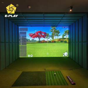 Simulateur de <span class=keywords><strong>golf</strong></span> d'intérieur intelligent - Pointage automatique, changement de scène, installation facile, 6 jeux, écran tactile infrarouge, idéal pour villa et bureau - Product Image 3