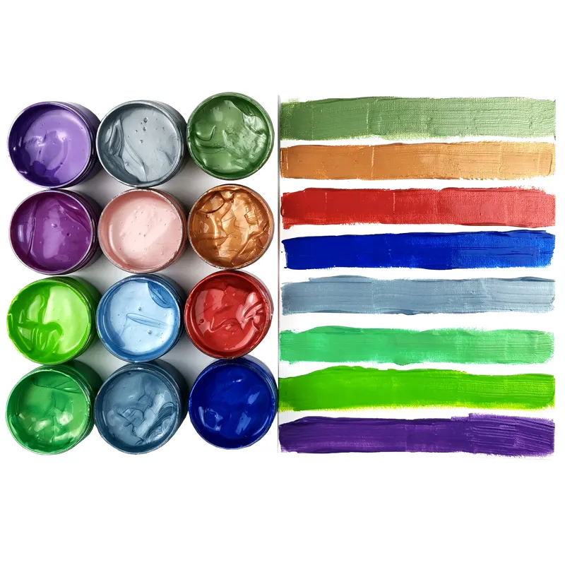 DIY Craft Paint Kit with 100ml Pot Multi-Surface Paints Art Supplies Acrylic Paint on Canvas,Stone,Wood Painting