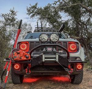 Qeedon Automobiles et motos 7 pouces halo phares Offre Spéciale!!! Système électrique <span class=keywords><strong>automobile</strong></span> à faisceau haut/bas, 7 pouces, rgb led - Product Image 3