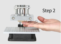 Machine de marquage à chaud manuelle pour cuir, outil de gaufrage, presse à chaud pour logo personnalisé, cartes, livres et papier