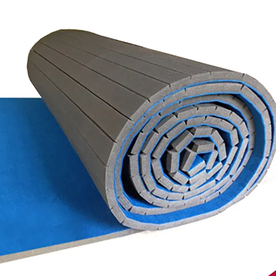 Venda quente qualidade superior durável espuma quebra-cabeça ginásio andar roll out mma martial arts judô mat roll up tatami mat