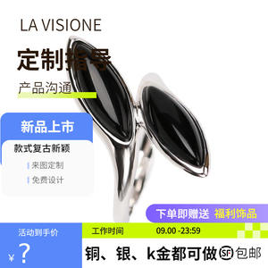 Bague personnalisée en argent 925 avec pierres précieuses, artisanat italien, bijoux vintage, mode simple, cristal et strass pour femme, anniversaire - Product Image 2