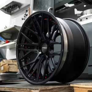 Cerchio Ruota Auto Personalizzato OEM Deep Dish in Fibra di Carbonio per BMW Audi Urus C8 Cerchione in Lega Forgiata da 18 19 21 20 22 Pollici 5x127 5x120 5x114.3 - Product Image 3