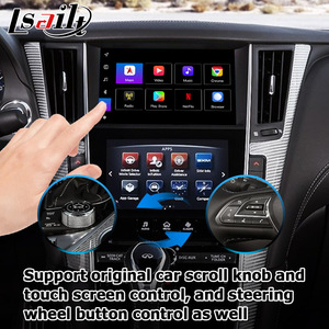 Lsailt-caja de interfaz <span class=keywords><strong>CP</strong></span> AA / android para Infiniti Q50 Q60 2015 con YTB, navegación GPS, vídeo, interfaz inalámbrica automática - Product Image 5