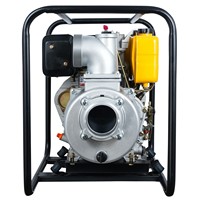 Pompe à eau diesel manuelle auto-amorçante en aluminium de haute qualité CHANGZHOU VISION 100 mm, démarrage électrique, 406 cm³, 31 HP