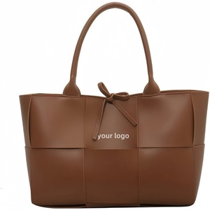 2024 Professional Customization Soft Leather Two Open Waterproof <b>Tote</b> <b>Bags</b> For Women Vegan <b>Work</b> <b>Bag</b> Oem - Product Image 4