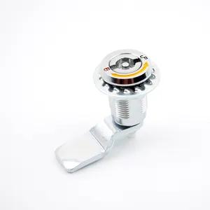 قفل انعطاف ربع دوار من الكروم اللامع من نوع إدراج مختلف مع وضع علامات على السهم والضغط والسحب إلى أعلى مزلاج 4 Cam
