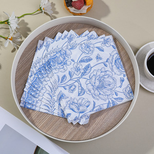 Hanlin Printed Paper Napkins 330mmx330mm Disposable For Wedding Birthday Parties - Product Image 4