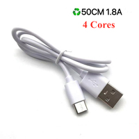 Câble de charge USB vers Type-C certifié RERCH ROHS CE, 20 cm/30 cm/50 cm/1 m, câble de chargeur de téléphone portable, écologique, livraison rapide