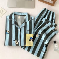 Ensemble pyjama deux pièces en coton nuage pour femme, doux et respirant, vêtements de détente, personnalisable B2B, collection printemps-été