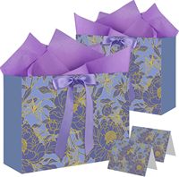 Sac cadeau élégant, réutilisable, écologique, biodégradable, recyclable, avec ruban, cartes de vœux, multi-usages, luxe