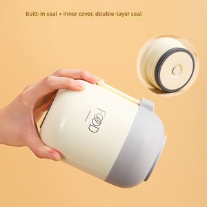 Marmite Thermique Portable au Design Mignon 700ml # Thermos en acier inoxydable 316 avec cuillère pliable - Product Image 5