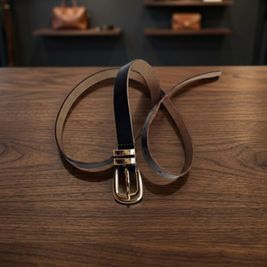BS INTERNATIONAL Unisex <b>Cow</b> Hide Genuine Leather Vintage Belt 100% Eco-Friendly Long Lasting Steel Square Pin Buckle Solid - Product Image 5