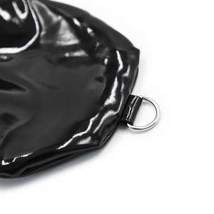 Schwarze Leder-Rückenhandschuhe SM Bondage Hundepfoten-Design Lackleder-Fesseln Erwachsenen-Sexspielzeug - Product Image 2