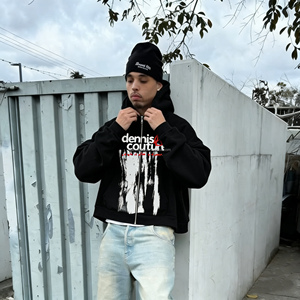 Sudadera con capucha de lujo de diseño personalizado con cremallera, negra, 500 g/m², de algodón, tipo jersey, de alto gramaje, con cremallera, para <span class=keywords><strong>hombre</strong></span>, de fabricante - Product Image 3