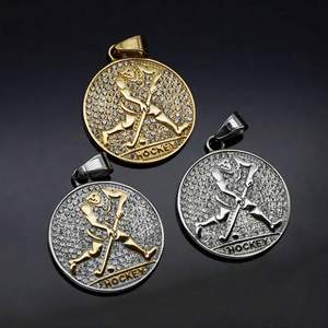 Hip Hop <b>Golf</b> Sports Trendy Coin Waterproof Tarnish Free 316l Stainless Steel Jewelry Pendant Necklaces <b>for</b> <b>Men</b> Male - Product Image 2