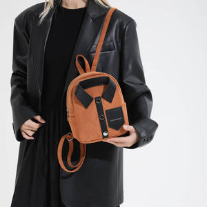 <span class=keywords><strong>Sac</strong></span> à <span class=keywords><strong>dos</strong></span> <span class=keywords><strong>chic</strong></span> en daim color block pour <span class=keywords><strong>femme</strong></span> 2026, style chemise vintage, <span class=keywords><strong>petit</strong></span> <span class=keywords><strong>sac</strong></span> à <span class=keywords><strong>dos</strong></span> tendance pour le quotidien - Product Image 2