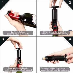 Professional Waiter's Corkscrew Set <strong>Wine</strong> Vacuum <strong>Pump</strong> and <strong>Wine</strong> Vacuum <strong>Wine</strong> Bottle Opener Corkscrew - Product Image 5