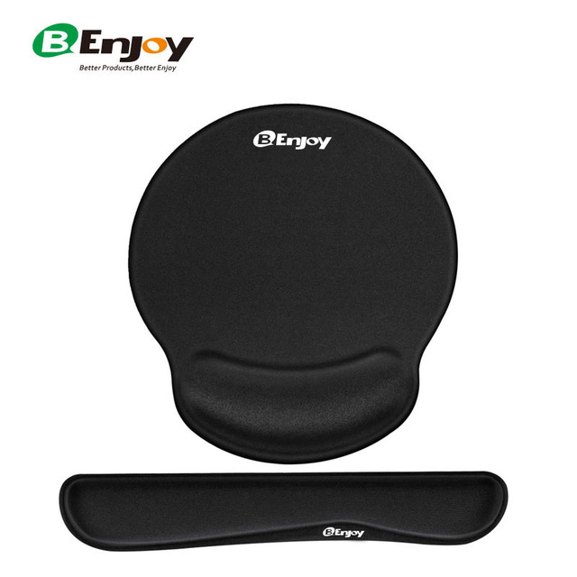 Ergonomic Memory Foam Gaming Office Mouse Pad Mat with Wrist Rest Support Custom Logo Stock Available