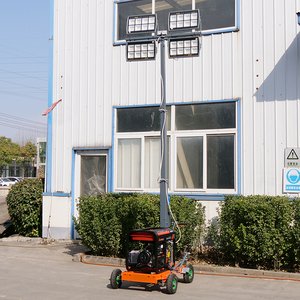 5 Meter Telescopic tháp di động ánh sáng 2x1000 Wát chiếu sáng di động tháp giá - Product Image 6