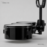 Percussion Factory – Ensemble de 4 toms Tenor personnalisés avec logo, en écorce de bouleau, pour fanfare, marque privée, vente en gros