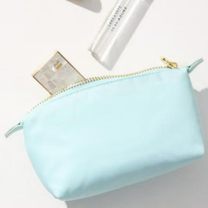 Bolsa de cosméticos de cuero PU suave ecológica, bolsa portátil con cremallera de 7,5 pulgadas para maquillaje de viaje, logotipo personalizable - Product Image 5