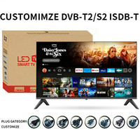 Système personnalisé grand écran de 100 pouces 75 pouces 4K Smart TV 55 pouces verre trempé anti-déflagrant TV couleur 43 pouces LCD TV