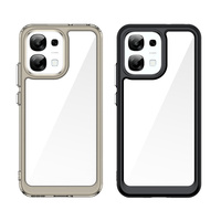 Lichicase Livraison rapide Étui transparent coloré pour Oppo F31 F31 Pro A6 A6 Pro Coque arrière en acrylique résistante