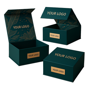 Eco-Friendly Recycled Grey Board Gold Foil Magnetic Closure Customizable High-End Skin Care Eye Cream <b>Boxes</b> - Product Image 1