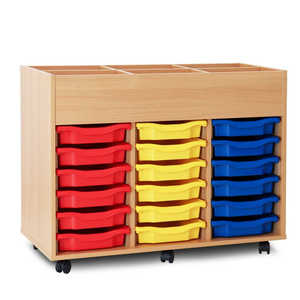 Montessori Combi Art Trolley File Organizer Bibliothèque <span class=keywords><strong>et</strong></span> mobilier de classe avec roues pour la maison <span class=keywords><strong>et</strong></span> l'école - Product Image 4