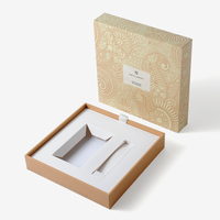 Boîte cadeau rigide marron recyclable personnalisée en usine avec laminage mat et revêtement UV pour l'électronique intelligente