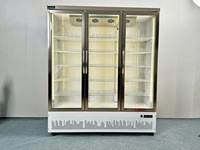 Refrigerador de exhibición de flores eléctrico de 3 puertas, refrigerador de pantalla de temperatura única para uso doméstico y hotelero
