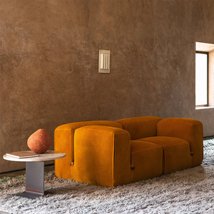 <span class=keywords><strong>Tacchini</strong></span> haut de gamme italien minimaliste trois places ensemble droit éponge rempli tissu sectionnel canapé Cube modulaire pour salon - Product Image 3