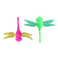 Cadeau promotionnel gratuit, prix bas, jouets en vrac, vente en gros, jouet sifflet en plastique mignon en forme de libellule, jouet œuf pour enfants