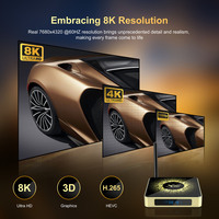 X96 X10 Amlogic S928X DDR4 RAM 4GB 8GB ROM 32GB 1000M 5g dual WiFi Android 8K Decodificación de vídeo decodificador inteligente TV box X96 X10