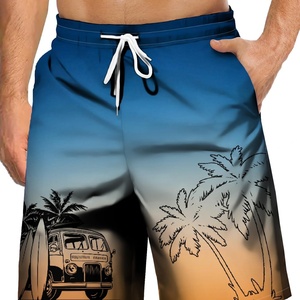 Pantalones Cortos de Playa Hawaianos Personalizados en 3D con Muestra Gratuita para Hombre, Pantalones Cortos Tropicales Informales Ligeros con Cordón Ajustable de Secado Rápido para Vacaciones con Bolsillos - Product Image 3