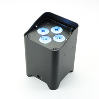 Projecteur PAR LED sans fil 6-en-1 4*12W WiFi DMX RGBWUV avec recharge tactile pour mariages