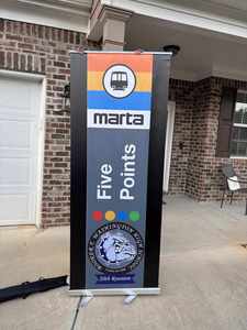 Custom Size Matte Tear-Resistant Easy Install Roll-up <b>Banner</b> for Real Estate Display - Product Image 3