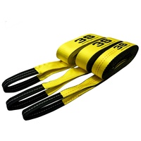 Correas de Elevación Planas de Poliéster y Nailon de 3 Pulgadas, Correas de Elevación para Grúa, Correa de Elevación Cómoda y Duradera