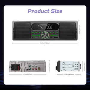 Reproductor MP3 para Auto Podofo 1DIN con Altavoz Integrado, <span class=keywords><strong>Radio</strong></span> FM AM, USB/AUX, Botón MP3 con Luz, Estéreo para Auto - Product Image 5