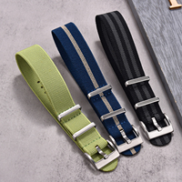 JUELONG Fallschirm-Stretch-Nylon-Uhrenarmbänder 18mm 19mm 20mm 21mm 22mm in Verschiedenen Größen und Farben – Elastisches Nylon-Uhrenband