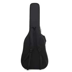 Bolsa de guitarra acústica personalizada de 41 polegadas acolchoada à prova d'água para guitarra, estojo para show de guitarra