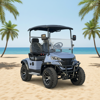 Voiturette de golf électrique Rainbow à 2 places avec moteur de 5 kW, batterie 48 V, vitesse de 30-50 km/h, autonomie de 70-90 km